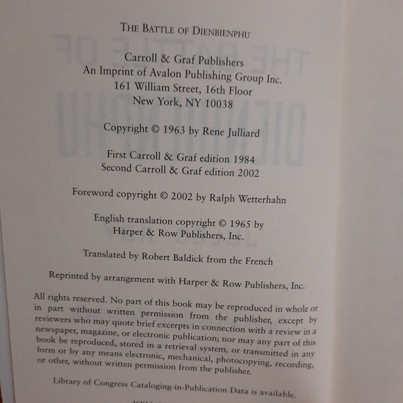 Softcover Book, "The Battle of Dienbienphu" by Jules Roy - Picture 6 of 6